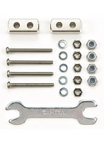 【クリックで詳細表示】マスダンパースクエアショート (6×6×14mm 2個) (シルバー) 【ミニ四駆特別企画】