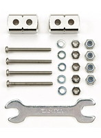 【クリックで詳細表示】マスダンパースクエアショート (8×8×14mm 2個) (シルバー) 【ミニ四駆特別企画】