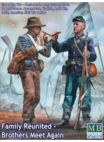 1/35 南北戦争・南北両軍兵士2体・兄弟再会・1865年終戦