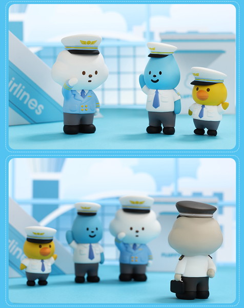 BOX販売 POPMART × FLUFFY HOUSE ミニシリーズ5 フラッフィーエアライン