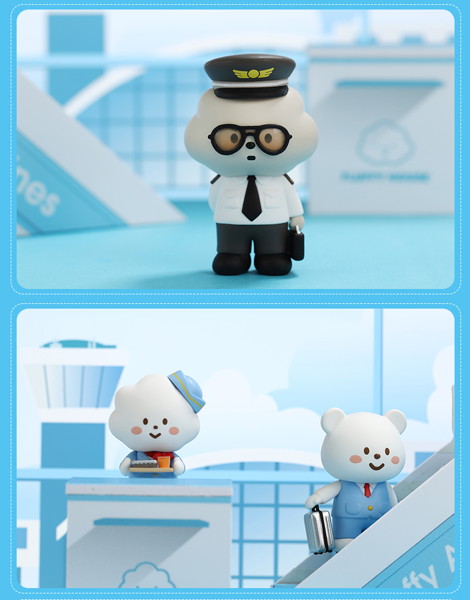 BOX販売 POPMART × FLUFFY HOUSE ミニシリーズ5 フラッフィーエアライン