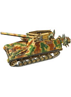 【クリックで詳細表示】1/35MM ドイツ重自走榴弾砲 フンメル 後期型