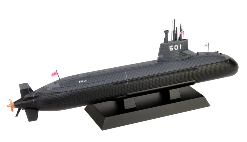 1/350 海上自衛隊 潜水艦 SS-501 そうりゅう 塗装済み半完成品