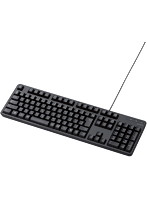 有線キーボード/メンブレン式/フルサイズ/ブラック
