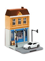 1/64 ファストフード店＆トヨタ86 ジオラマストリート 1