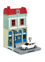 1/64 楽器店＆アウディA5 スポーツバック ジオラマストリート 8