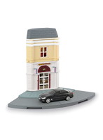 1/64 旅行案内所（街角）＆BMW M550i ジオラマストリート 9