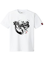 御城プロジェクト:RE〜CASTLE DEFENSE〜 墨絵Tシャツ安土城 タイプ:白 サイズL