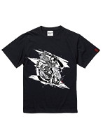 御城プロジェクト:RE〜CASTLE DEFENSE〜 彦根城御来場記念 墨絵Tシャツ 彦根城 黒 サイズM