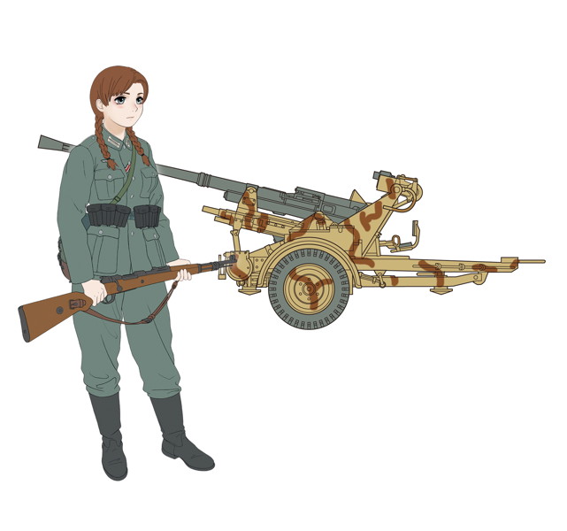 歴装ヲトメ Hannah（ハンナ） w/3.7cm対空機関砲37型