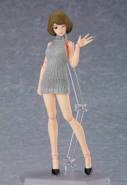 figma figma Styles 女性body（チアキ） with バックレスセーターコーデ