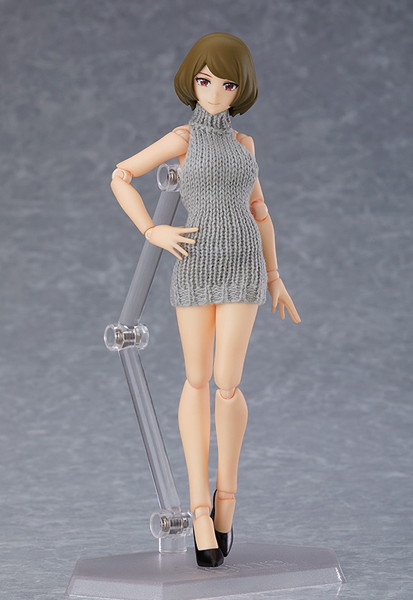 figma figma Styles 女性body（チアキ） with バックレスセーターコーデ