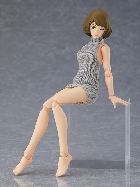 figma figma Styles 女性body（チアキ） with バックレスセーターコーデ