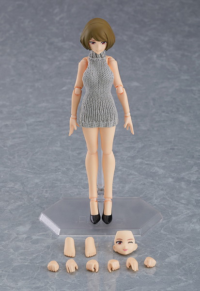 figma figma Styles 女性body（チアキ） with バックレスセーターコーデ