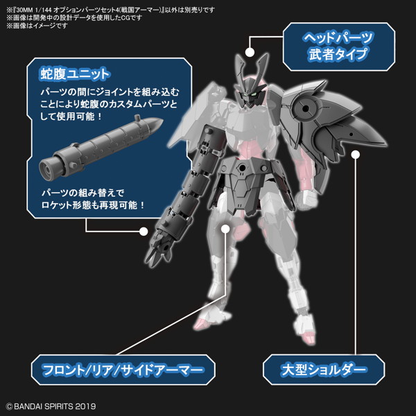 30MM 1/144 オプションパーツセット4（戦国アーマー）