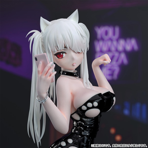 限定500個 Bfullオリジナル「自撮り猫耳少女」1/6スケールフィギュア 塗装済み完成品