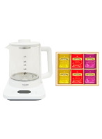 サンコー 煮出し＆温度調整ができる電気ティーポット ＋ エレガント ティーバッグコレクション SGEKWSTB＋C2240547