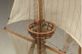 1/40 ハーフムーン 木製帆船模型