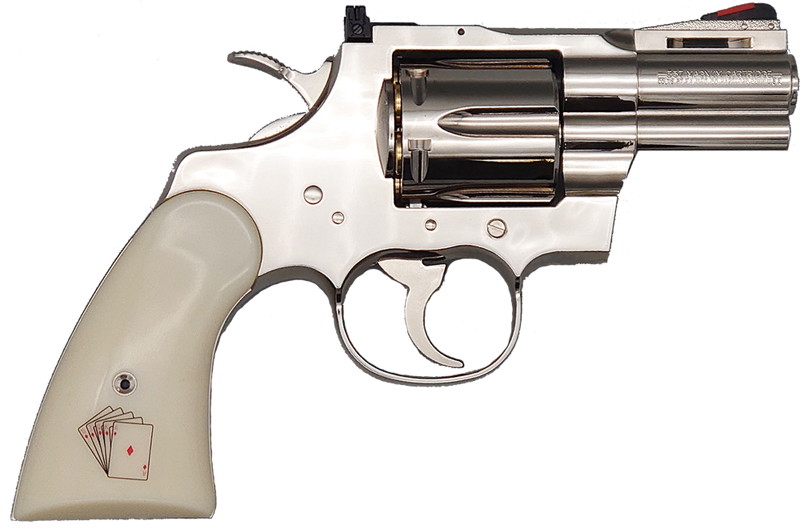 COLT PYTHON.357マグナム SnakeEyes 2.5インチ Rモデル ニッケルフィニッシュ モデルガン