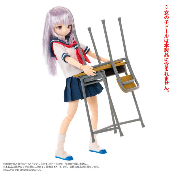 あぞプラシリーズ 1/6スケール 学校の机と椅子