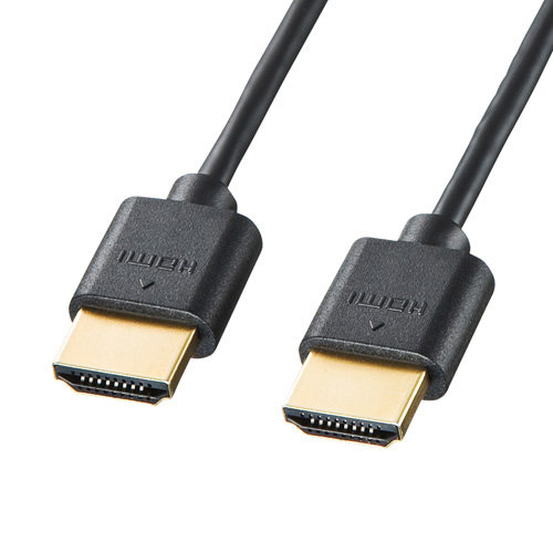 Dmm Com サンワサプライ イーサネット対応ハイスピードhdmiケーブル2mスリム スモール Km Hd20 Ss20 ホビー通販