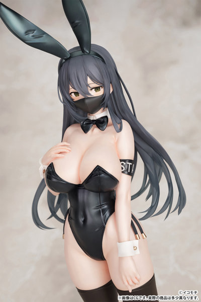 【10%ポイント還元中】「黒バニー後輩ちゃん（マスクver.）」illustrated by イコモチ 1/7スケール 塗装済み完成品フィギュア