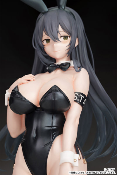 【10%ポイント還元中】「黒バニー後輩ちゃん（素顔ver.）」illustrated by イコモチ 1/7スケール 塗装済み完成品フィギュア