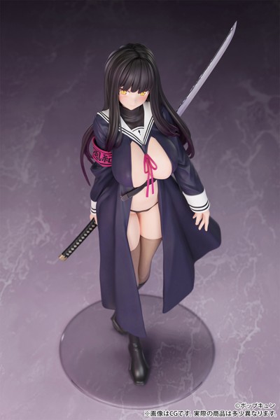 【10%ポイント還元中】「恥・即・斬 風紀委員長」illustrated by ポップキュン 1/6スケール 塗装済み完成品フィギュア