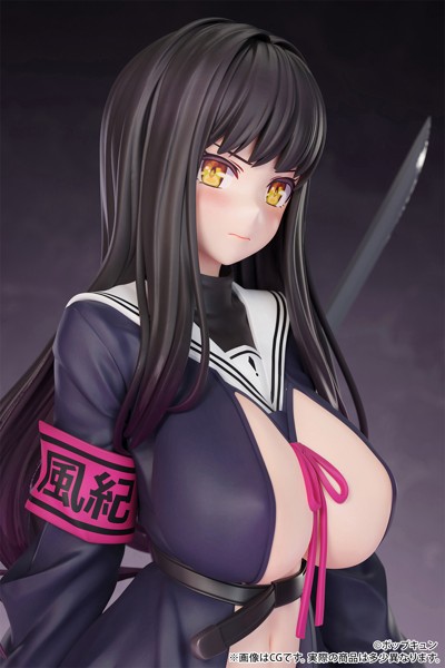【10%ポイント還元中】「恥・即・斬 風紀委員長」illustrated by ポップキュン 1/6スケール 塗装済み完成品フィギュア