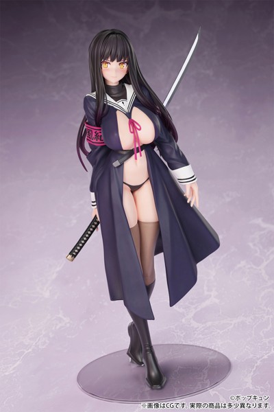 【10%ポイント還元中】「恥・即・斬 風紀委員長」illustrated by ポップキュン 1/6スケール 塗装済み完成品フィギュア