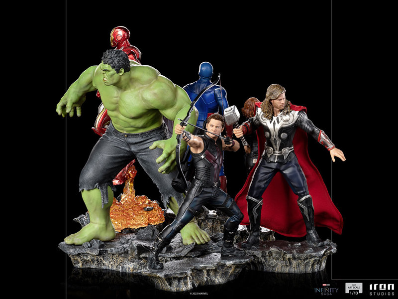 『マーベル』【アイアン・スタジオ スタチュー】「バトルジオラマ・シリーズ」1/10スケール ハルク（バ...
