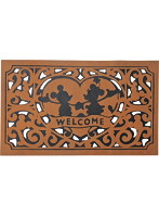 Disney ディズニー 玄関マット（ハート） ブラウン C3024129