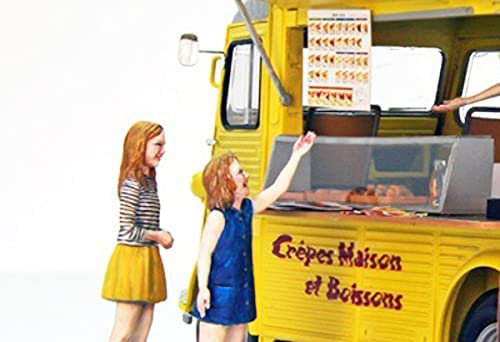 1/24 CITROEN H Crepe mobile with figure 1/24 CITROEN H Crepe mobile with figure