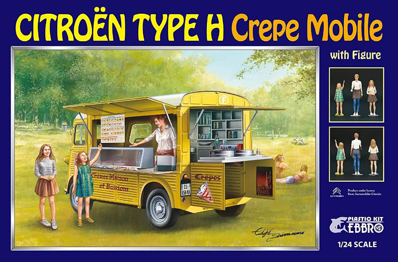 1/24 CITROEN H Crepe mobile with figure