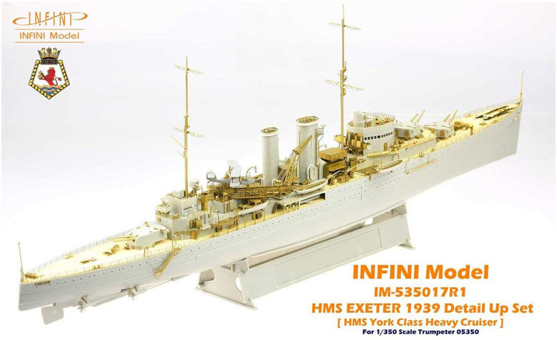 1/350 IM53517 イギリス海軍 重巡 HMS エクセター1939 （TR社）用ディテールアップパーツセット