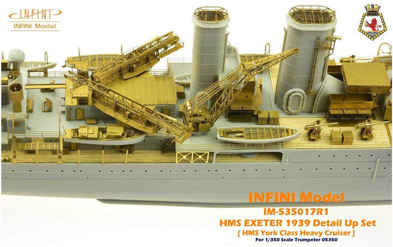 1/350 IM53517 イギリス海軍 重巡 HMS エクセター1939 （TR社）用ディテールアップパーツセット