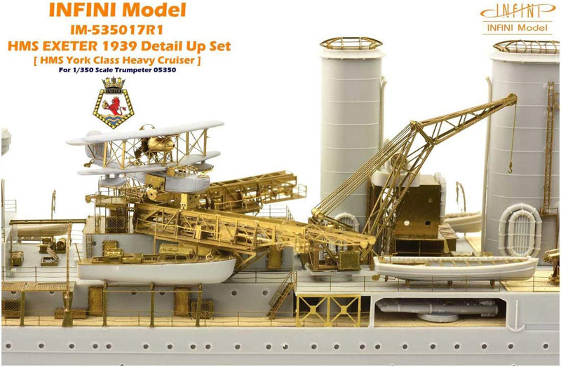 1/350 IM53517 イギリス海軍 重巡 HMS エクセター1939 （TR社）用ディテールアップパーツセット