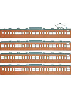 18002 国鉄（JR）103系＜低運・非ユニット窓・冷改車・オレンジ＞ 基本4両編成ボディキットB