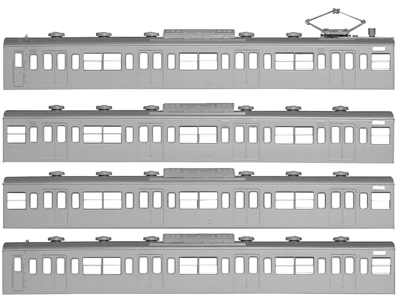 18502 国鉄（JR）103系＜低運・非ユニット窓・冷改車＞ 基本4両編成ボディキットB