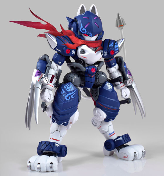 1/60 超高機動装甲・猫忍者 C.A.T-01 影