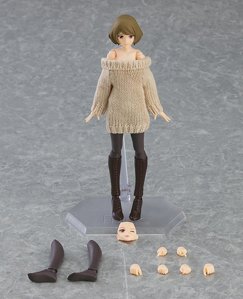 figma 女性body（チアキ） with オフショルセーターワンピ