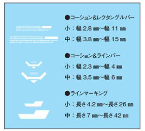 HJモデラーズデカール マーキング01［ホワイト］