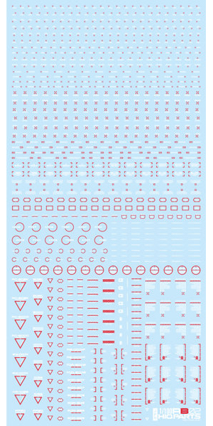 1/100 RB02 コーションデカール ホワイト＆レッド（1枚入）
