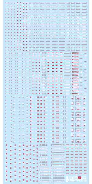 1/100 RB03 コーションデカール ホワイト＆レッド（1枚入）