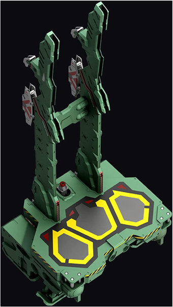 エヴァンゲリオン専用拘束兼移動式射出台 多色成型版