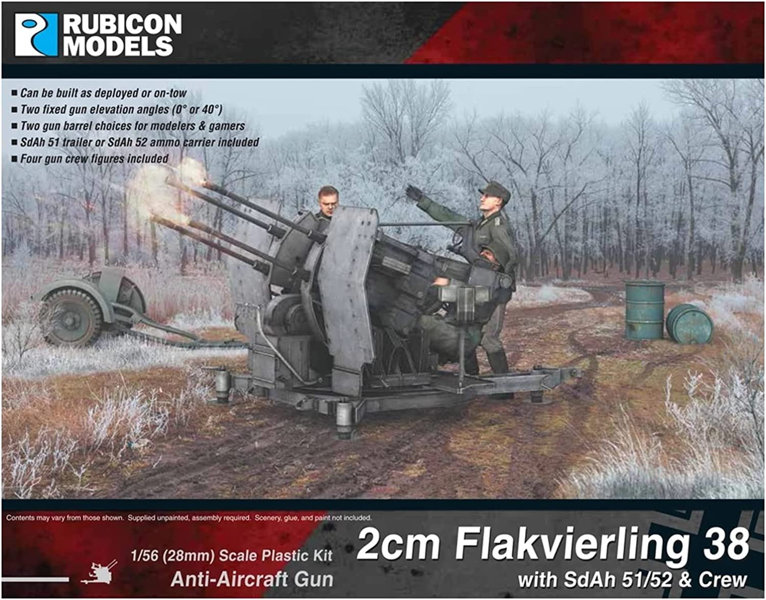 1/56 ドイツ軍 2cm Flakvierling 38w/Sd.Ah 51/52 トレーラー＆クルー