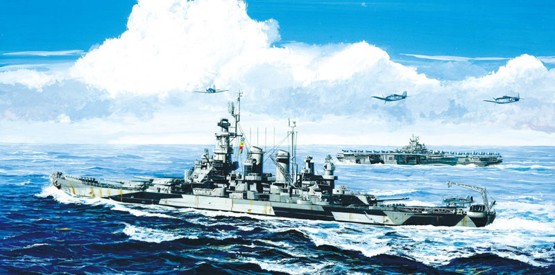 1/700 アメリカ海軍 戦艦 BB-55 ノースカロライナ 1944