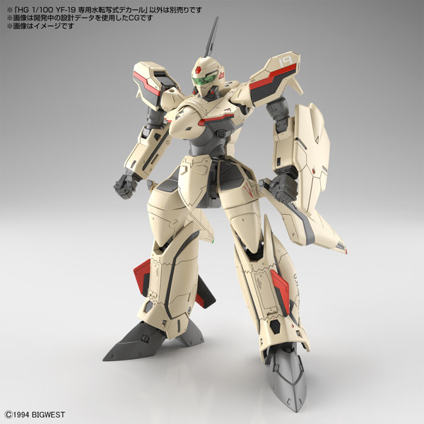 HG 1/100 YF-19 専用水転写式デカール