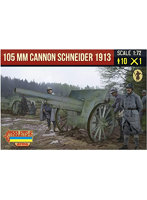 Strelets 1/72 第一次世界大戦 105mmカノン砲 シュナイダー 1913 & フランス兵