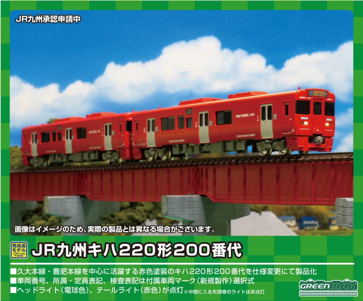 31715 JR九州キハ220形200番代 2両編成セット（動力付き） 8,712円